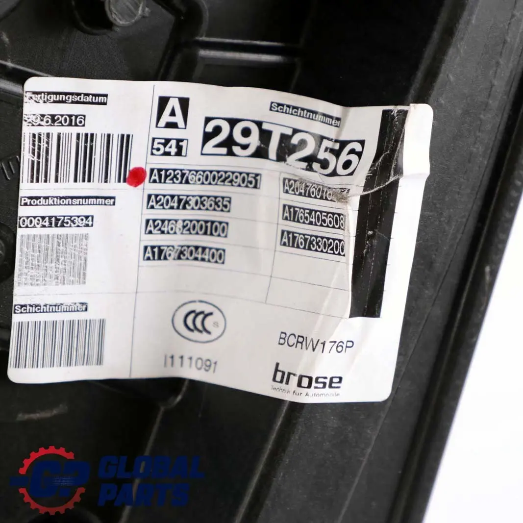 Mercedes-Benz W176 Rear Right Door O/S Electric Window Lifter Regulator Speaker to with Part number A1767304400 Mercedes-Benz W176 Rear Right Door O/S Electric Window Lifter Regulator Speaker - SKU A1767304400 - Part number A1767304400