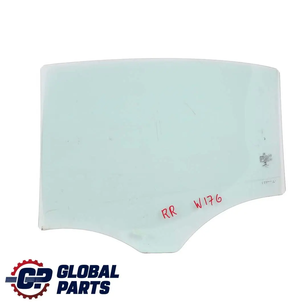 Porta Posteriore Destra O/S Vetro Pane AS2 per Mercedes W176 con numero di parte A1767350400 Mercedes W176 Porta Posteriore Destra O/S Vetro Pane AS2 - SKU A1767350400 - Numero di parte A1767350400