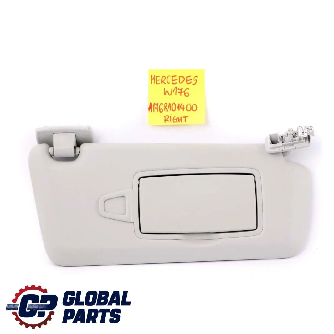 Mercedes-Benz A CLA Class W176 C117 Sun Visor Cover Right O/S Grey to with Part number A1768101400 Mercedes-Benz A CLA Class W176 C117 Sun Visor Cover Right O/S Grey - SKU A1768101400 - Part number A1768101400