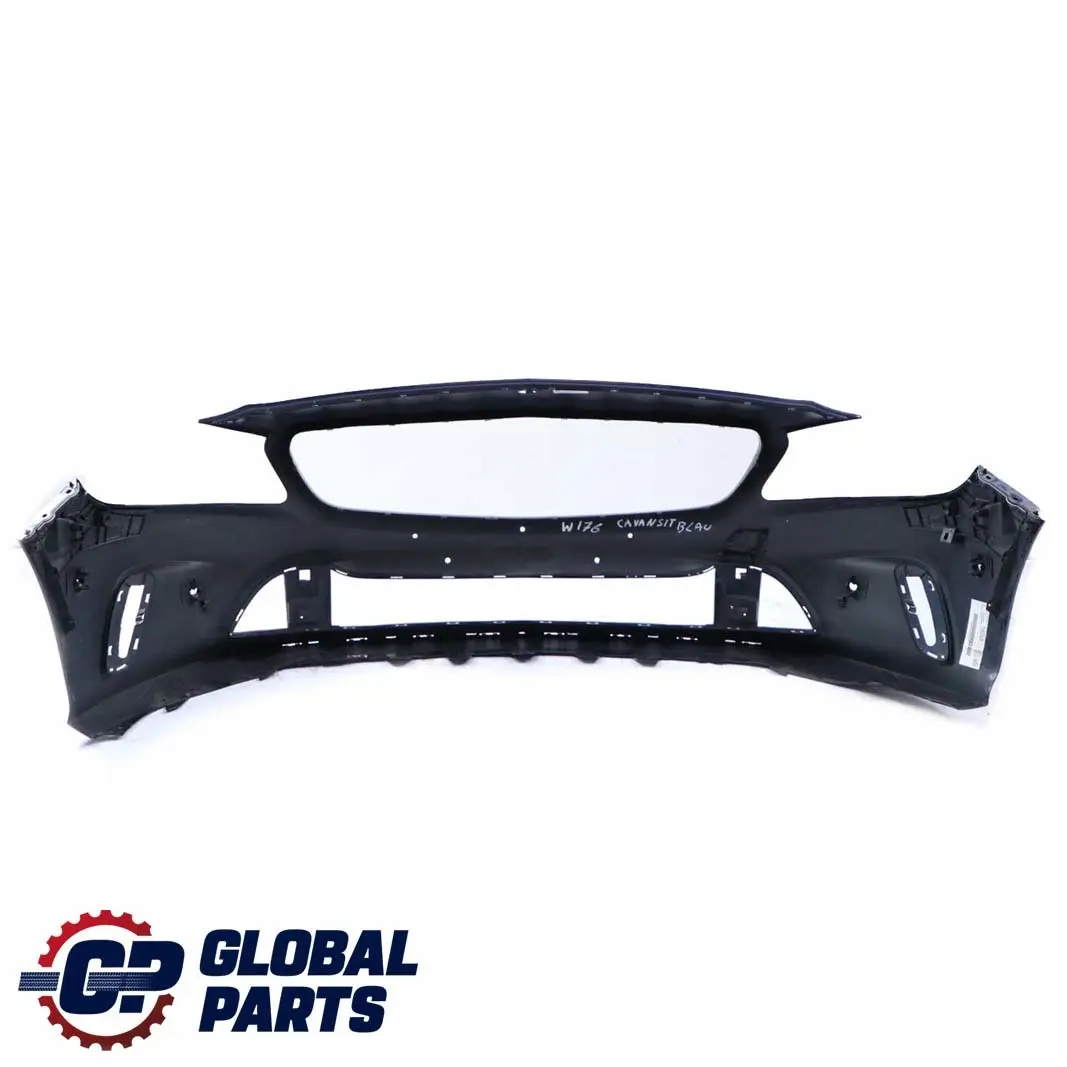 Mercedes-Benz A-Class W176 Front Bumper Trim Panel Cavansitblau Metallic - 890 to with Part number A1768806640 Mercedes-Benz A-Class W176 Front Bumper Trim Panel Cavansitblau Metallic - 890 - SKU A1768806640-CVB - Part number A1768806640