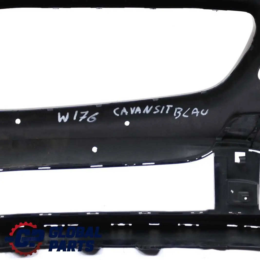 Mercedes-Benz A-Class W176 Front Bumper Trim Panel Cavansitblau Metallic - 890 to with Part number A1768806640 Mercedes-Benz A-Class W176 Front Bumper Trim Panel Cavansitblau Metallic - 890 - SKU A1768806640-CVB - Part number A1768806640