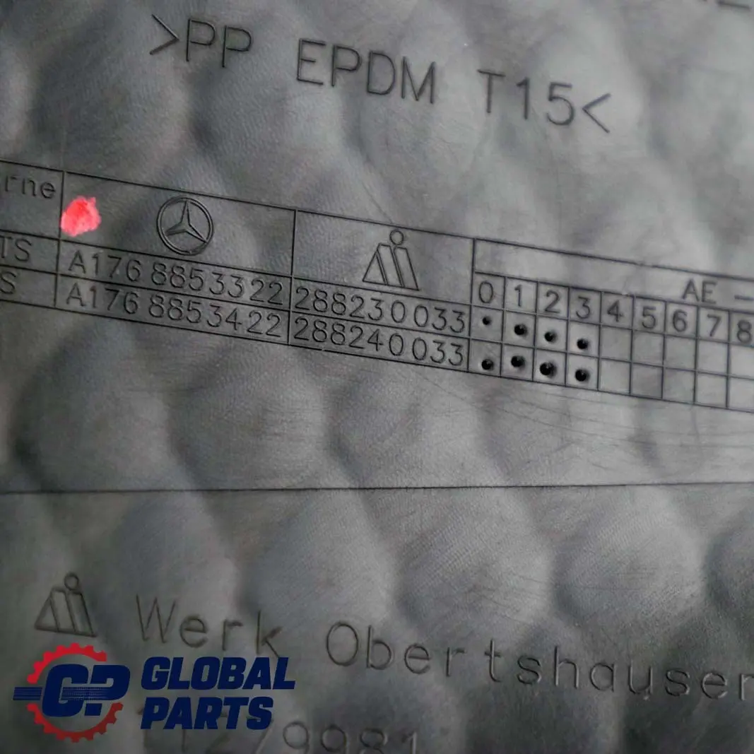 Mercedes-Benz A-Class W176 Front Bumper Central Grid Lower Grille to with Part number A1768853322 Mercedes-Benz A-Class W176 Front Bumper Central Grid Lower Grille - SKU A1768853322 - Part number A1768853322