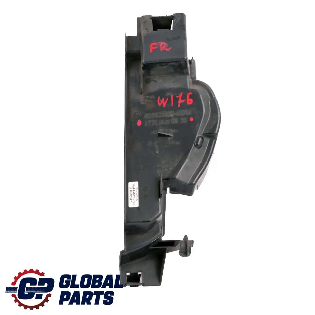 Mercedes-Benz A-Class W176 Front Bumper Right O/S Air Deflection Guide Trim to with Part number A1768880638 Mercedes-Benz A-Class W176 Front Bumper Right O/S Air Deflection Guide Trim - SKU A1768880638 - Part number A1768880638