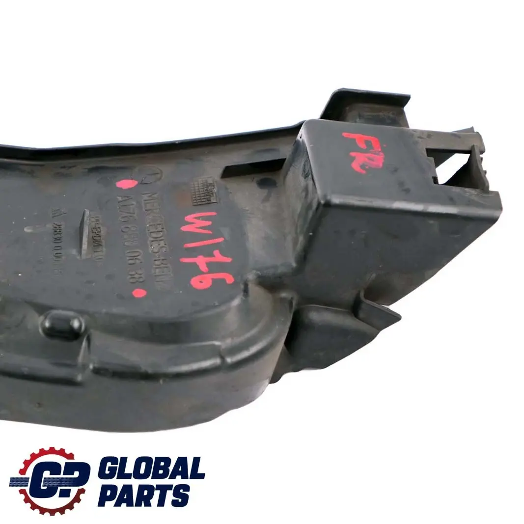 Mercedes-Benz A-Class W176 Front Bumper Right O/S Air Deflection Guide Trim to with Part number A1768880638 Mercedes-Benz A-Class W176 Front Bumper Right O/S Air Deflection Guide Trim - SKU A1768880638 - Part number A1768880638