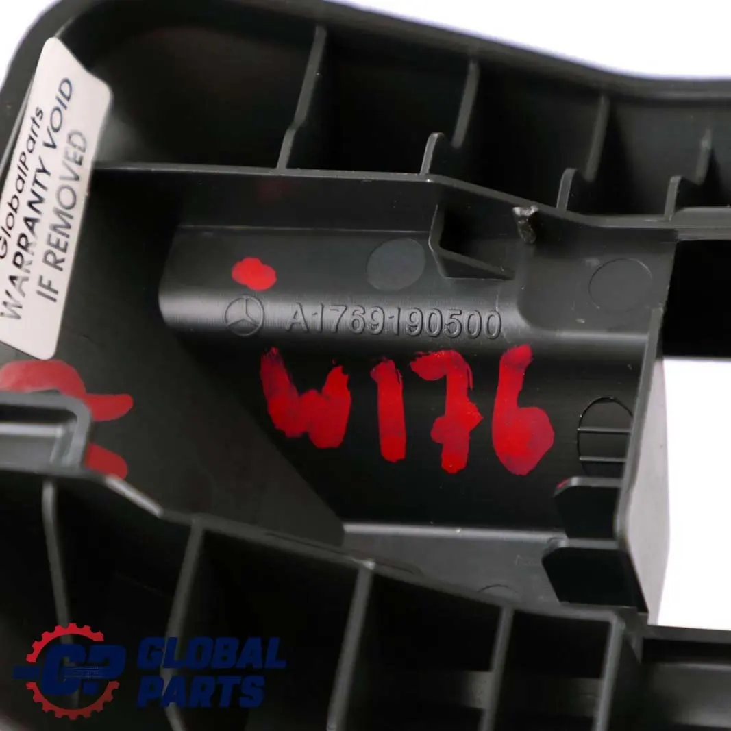 Rivestimento della guida del sedile anteriore sinistro per Mercedes W176 con numero di parte A1769190500 Mercedes W176 Rivestimento della guida del sedile anteriore sinistro - SKU A1769190500 - Numero di parte A1769190500