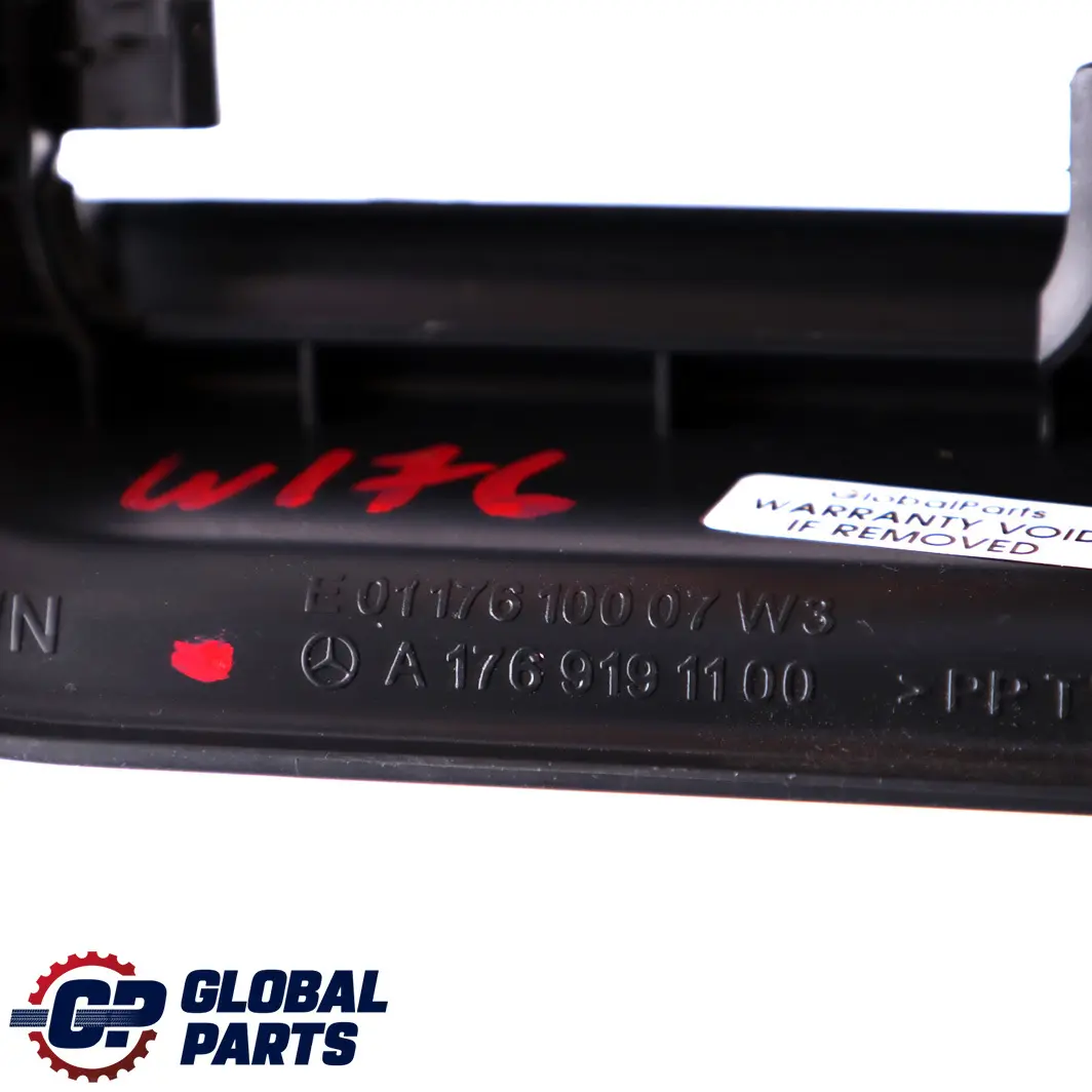 Asiento Trasero Izquierdo Recubrimiento Panel para Mercedes W176 con número de pieza A1769191100 Mercedes W176 Asiento Trasero Izquierdo Recubrimiento Panel - SKU A1769191100 - Número de pieza A1769191100