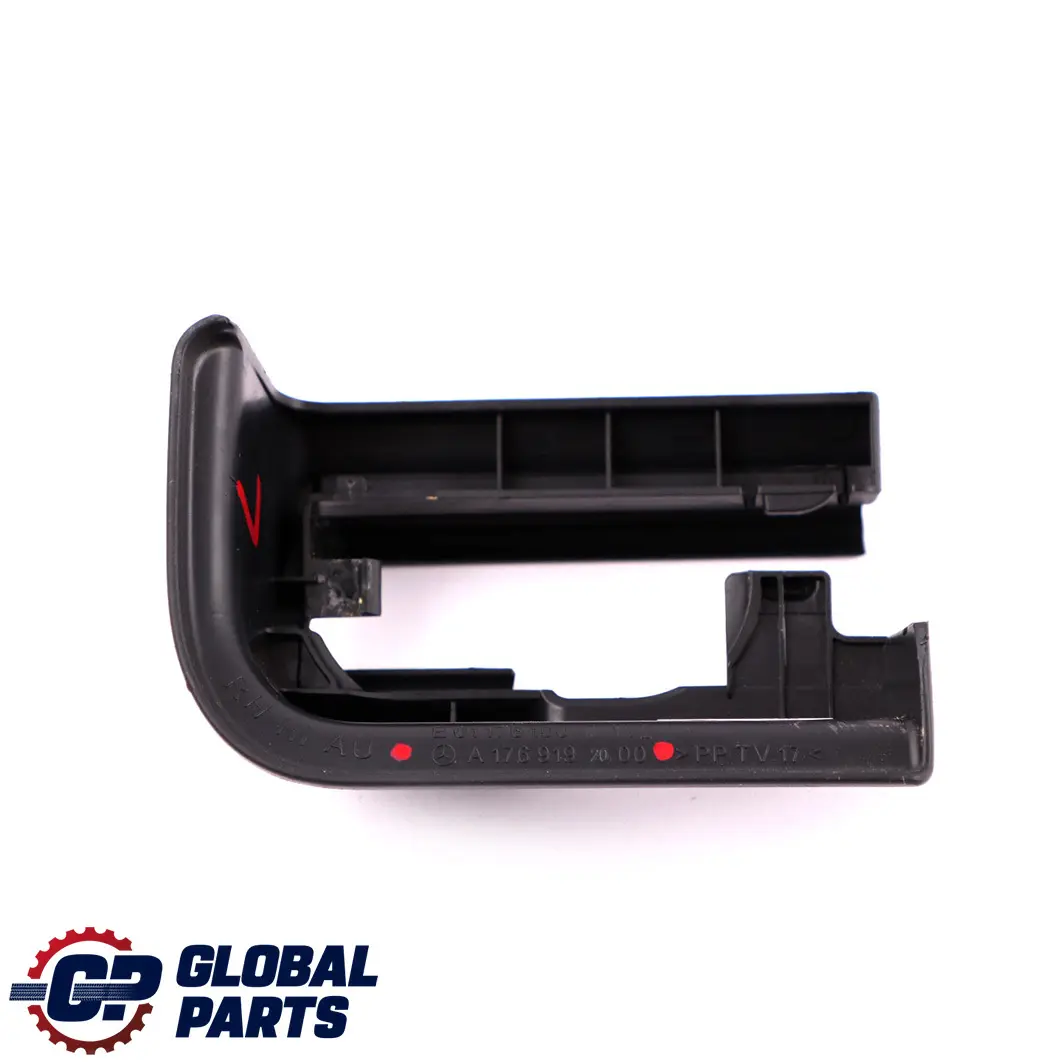 Copertura panelo rivestimento sedile posteriore destro per Mercedes W176 con numero di parte A1769192000 Mercedes W176 Copertura panelo rivestimento sedile posteriore destro - SKU A1769192000 - Numero di parte A1769192000