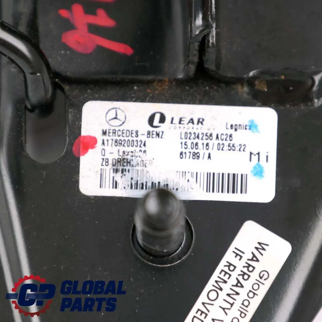  Mercedes-Benz W176 Cuscinetto Del Meccanismo Del Sedile Posteriore - SKU A1769200324 - Numero di parte A1769200324