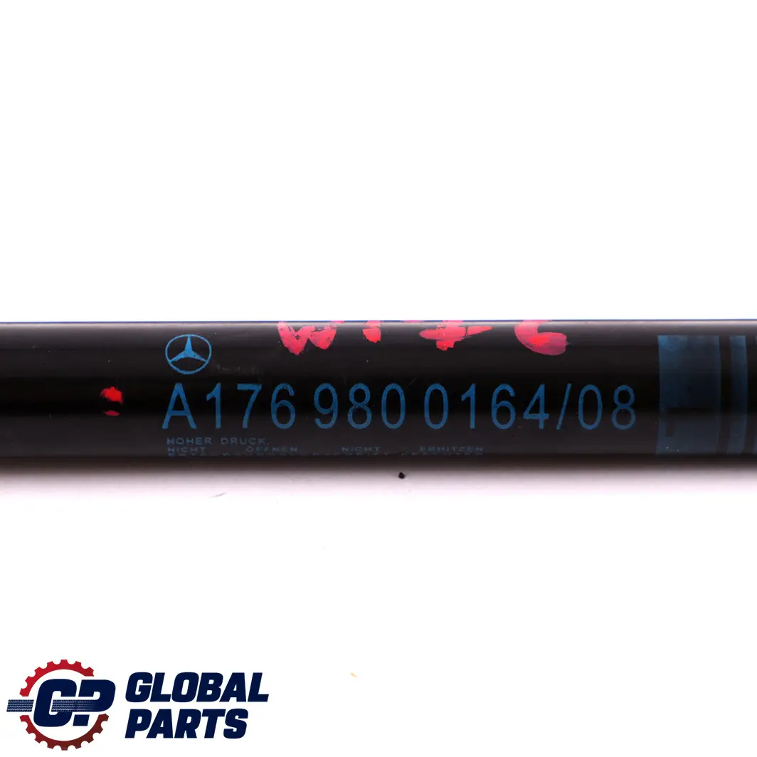 Ressort à gaz pour le hayon du coffre gauche pour Mercedes W176 à propos du numéro de pièce A1769800164 Mercedes W176 Ressort à gaz pour le hayon du coffre gauche - SKU A1769800164 - Numéro de pièce A1769800164