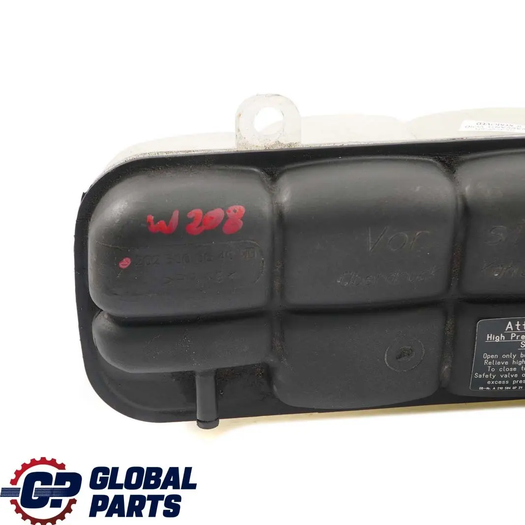 W208 Deposito De Expansion del Refrigerante Botella para Mercedes W202 con número de pieza A2025000649 Mercedes W202 W208 Deposito De Expansion del Refrigerante Botella - SKU A2025000649 - Número de pieza A2025000649