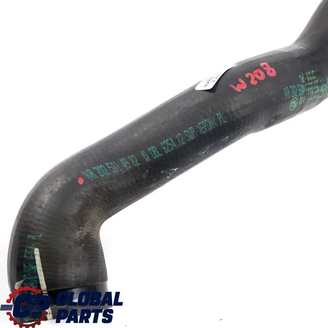  Mercedes-Benz W202 W208 Heat Exchanger Water Coolant Hose Pipe - SKU A2025014982 - Part number A2025014982