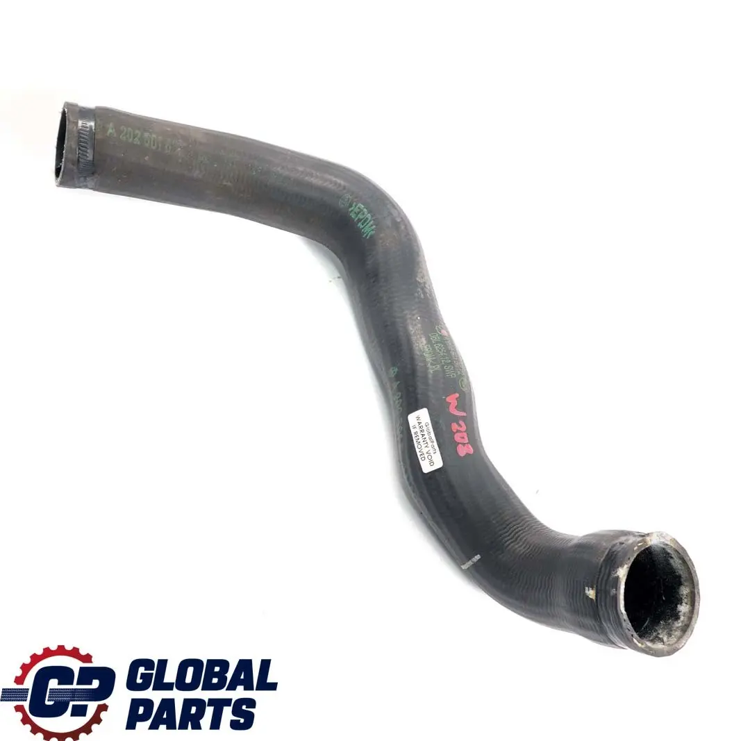 Mercedes-Benz W202 W208 Heat Exchanger Water Coolant Hose Pipe to with Part number A2025015082 Mercedes-Benz W202 W208 Heat Exchanger Water Coolant Hose Pipe - SKU A2025015082 - Part number A2025015082
