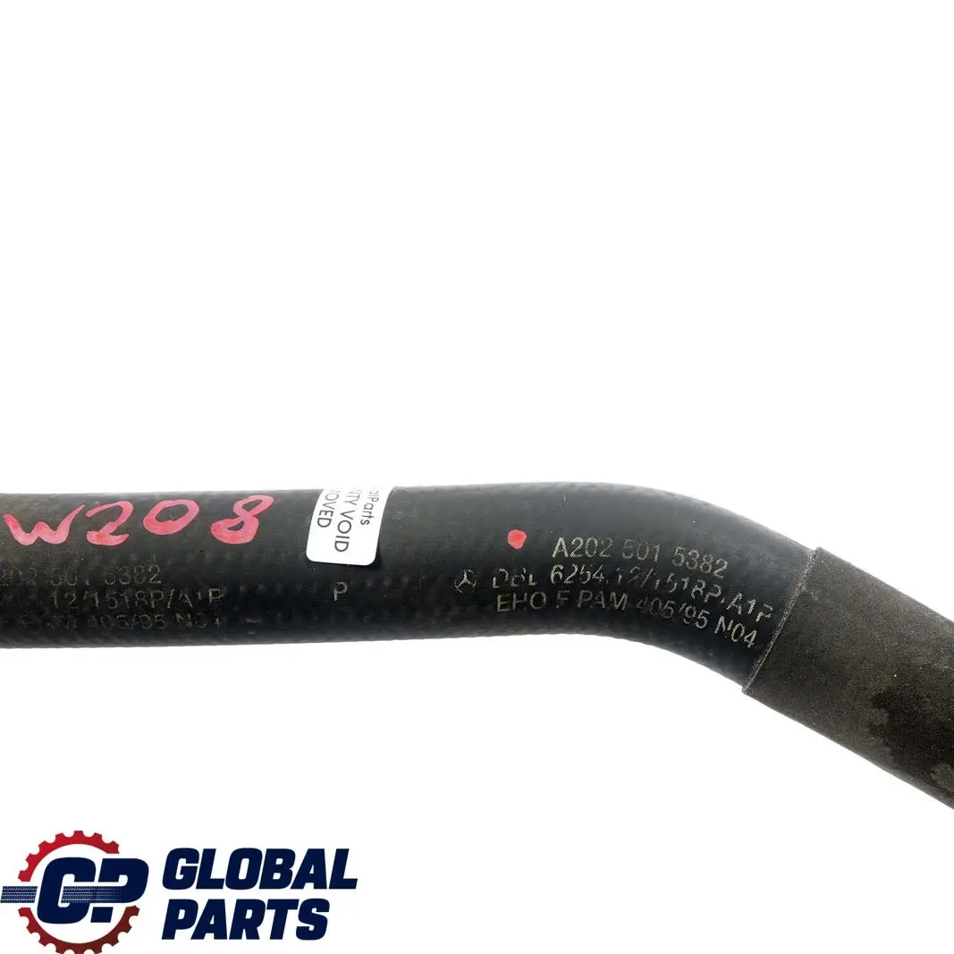  Mercedes-Benz W202 A208 C208 W208 Radiatore ad Acqua Tubo Flessibile A20250153 - SKU A2025015382 - Numero di parte A2025015382