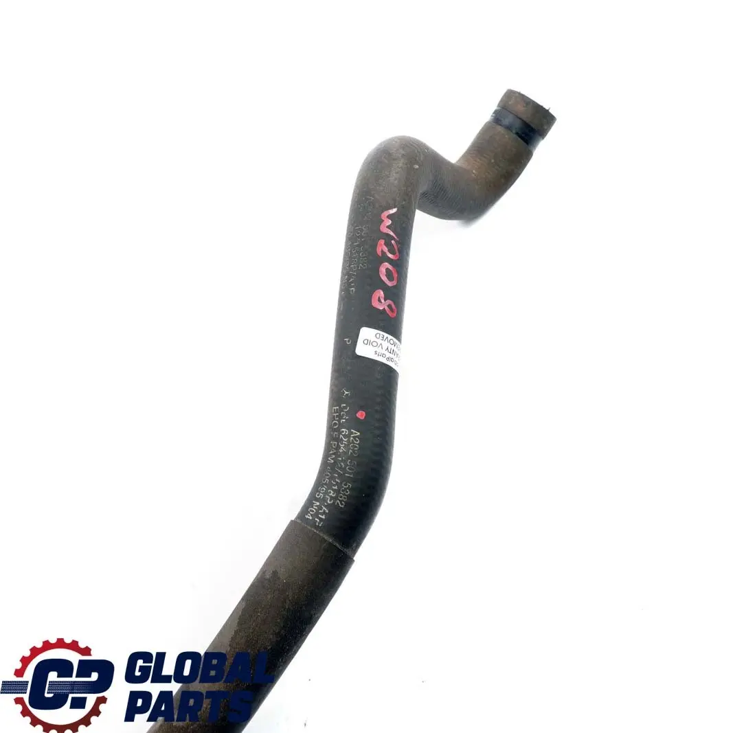  Mercedes-Benz W202 A208 C208 W208 Radiatore ad Acqua Tubo Flessibile A20250153 - SKU A2025015382 - Numero di parte A2025015382