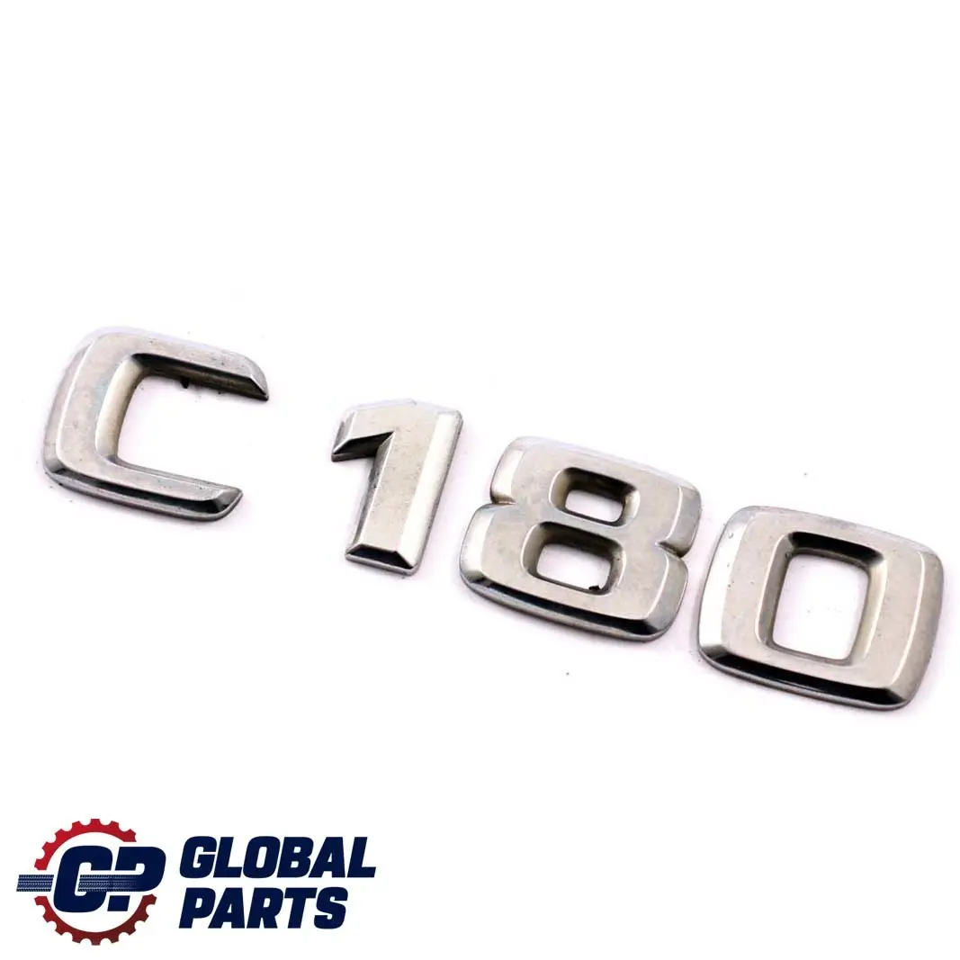 Mercedes-Benz C W203 Trunk Tailgate Adhered Emblem Lettering C180 to with Part number A2028171215 Mercedes-Benz C W203 Trunk Tailgate Adhered Emblem Lettering C180 - SKU A2028171215 - Part number A2028171215