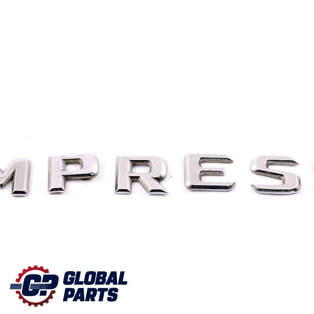 Trunk Tailgate Boot Badge Emblem Kompressor to Mercedes C-Class W203 Rear with Part number A2028172215 Mercedes C-Class W203 Rear Trunk Tailgate Boot Badge Emblem Kompressor - SKU A2028172215 - Part number A2028172215