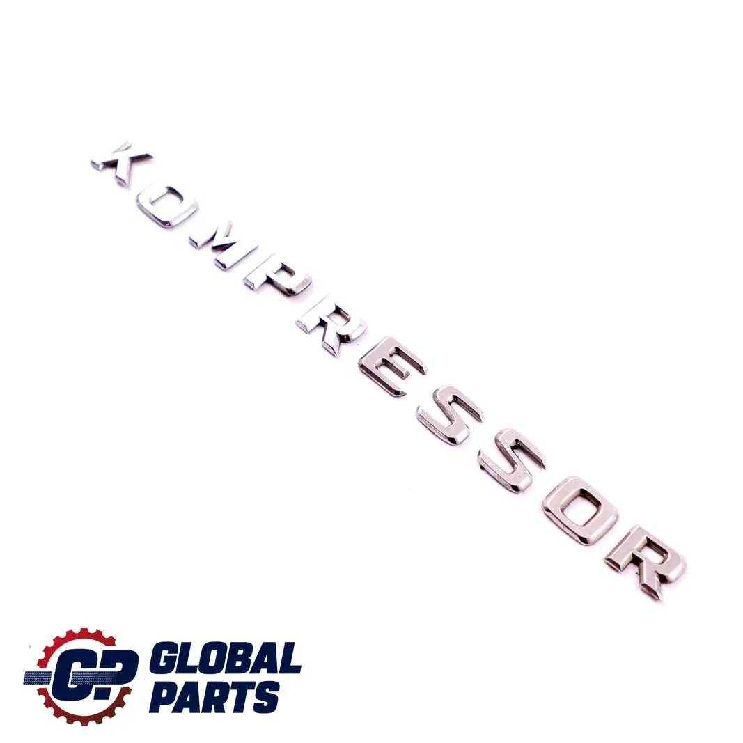 Trunk Tailgate Boot Badge Emblem Kompressor to Mercedes C-Class W203 Rear with Part number A2028172215 Mercedes C-Class W203 Rear Trunk Tailgate Boot Badge Emblem Kompressor - SKU A2028172215 - Part number A2028172215