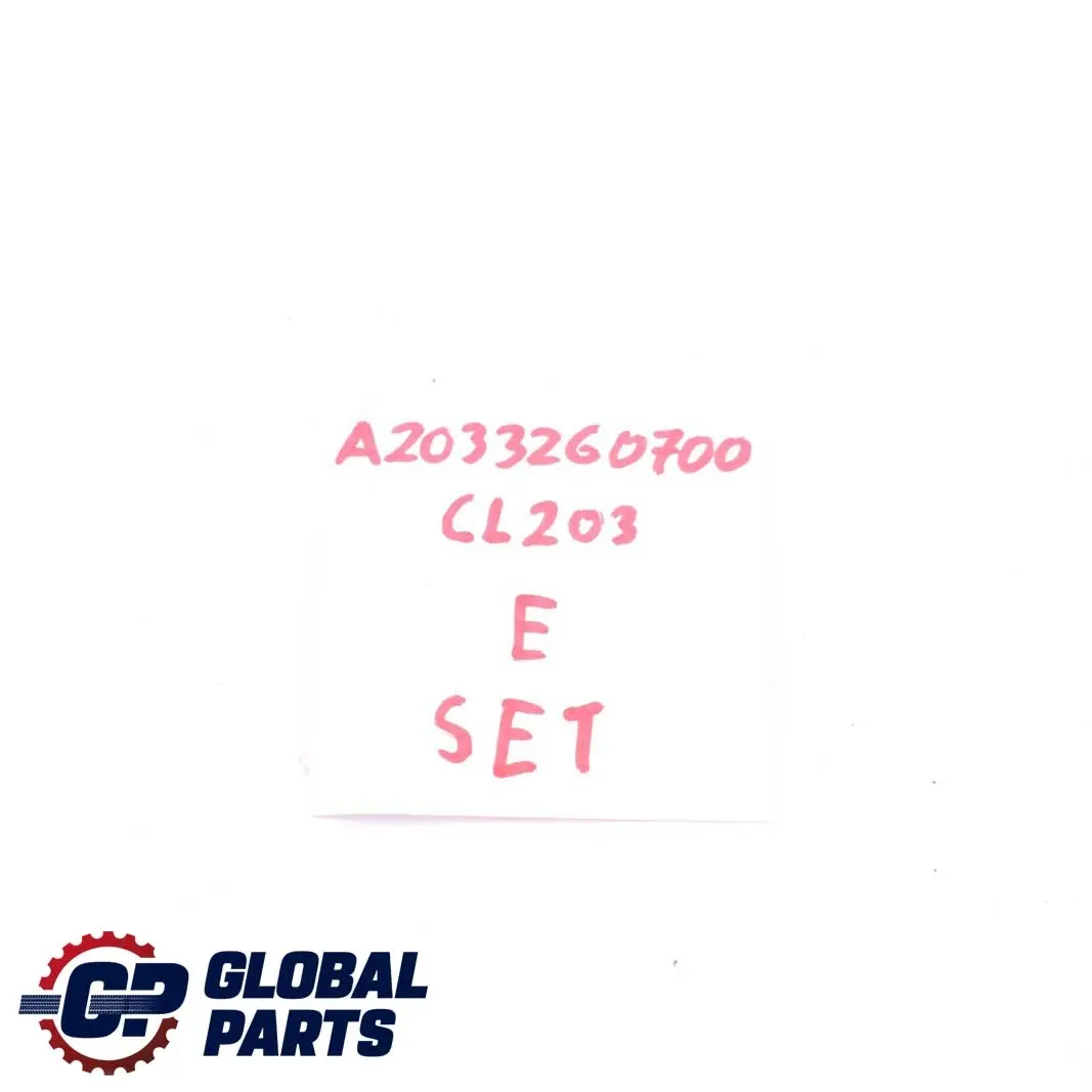  Mercedes-Benz CLC-Klasse CL203 Hinterachse Stoßdämpfer Set H3 - SKU A2033260700 - Teilenummer A2033260700