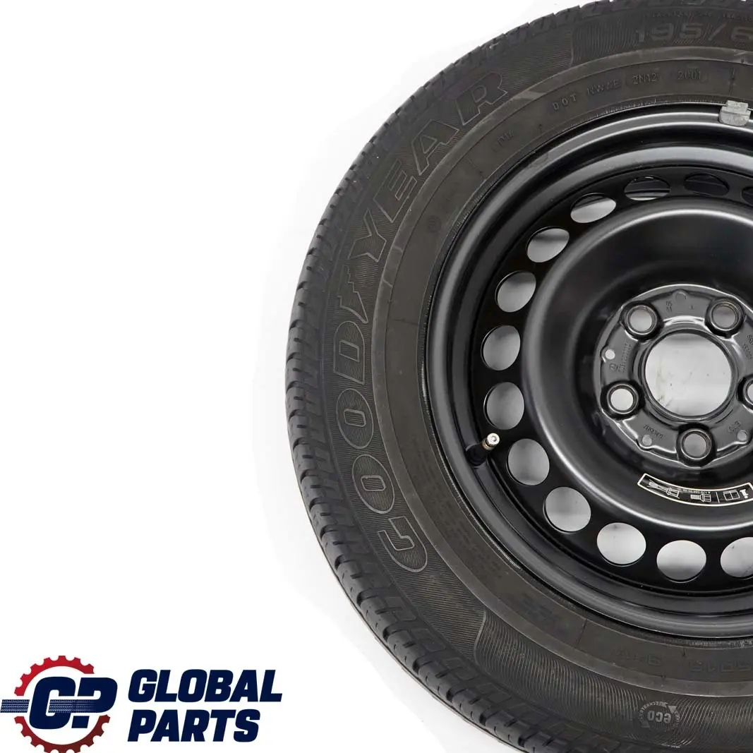  Mercedes-Benz W203 Stahl Felge 15" Notrad Reserverad Reifen 195/65 - SKU A2034000002-2 - Teilenummer A2034000002