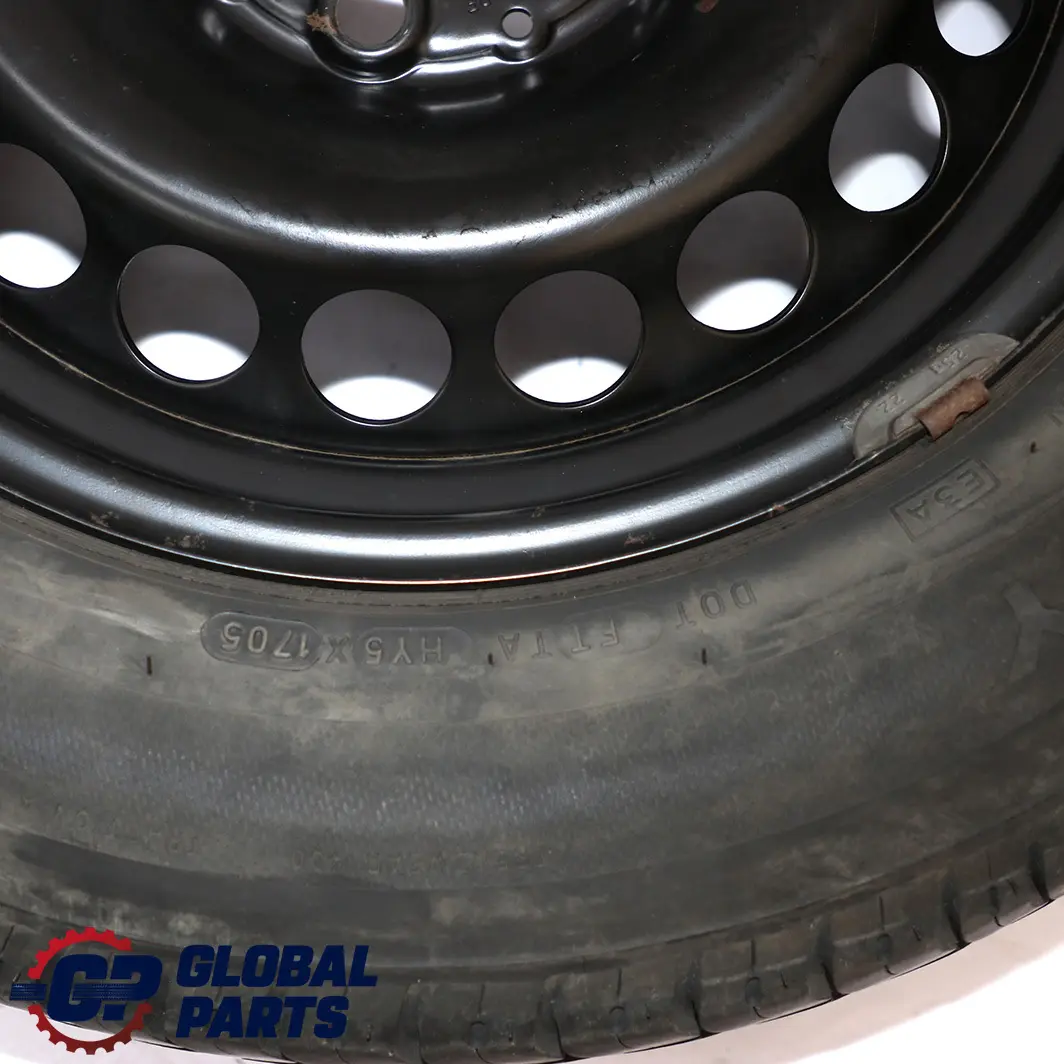  Mercedes-Benz W203 Stahl Felge 15" Notrad Reserverad Reifen 195/65 - SKU A2034000002-3 - Teilenummer A2034000002