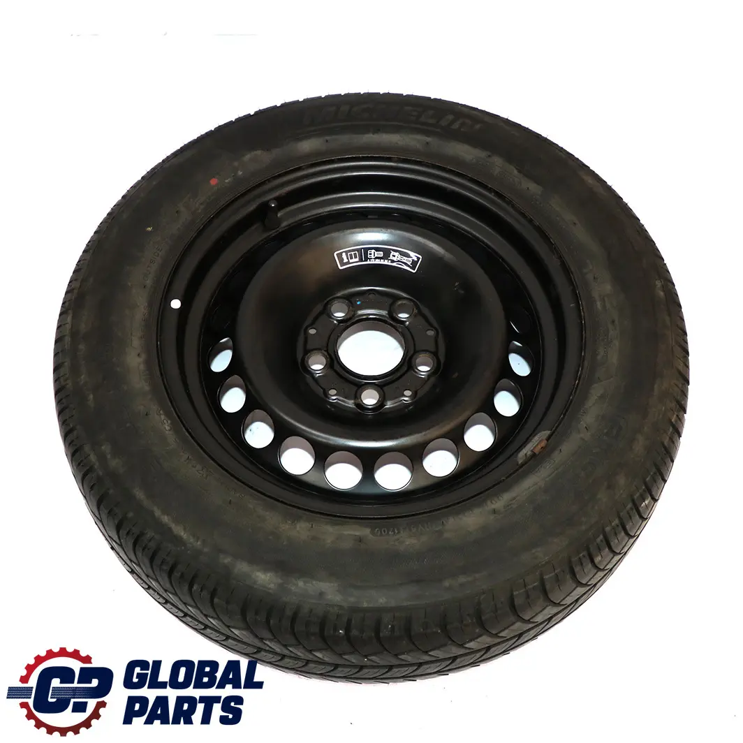  Mercedes-Benz W203 Stahl Felge 15" Notrad Reserverad Reifen 195/65 - SKU A2034000002-3 - Teilenummer A2034000002