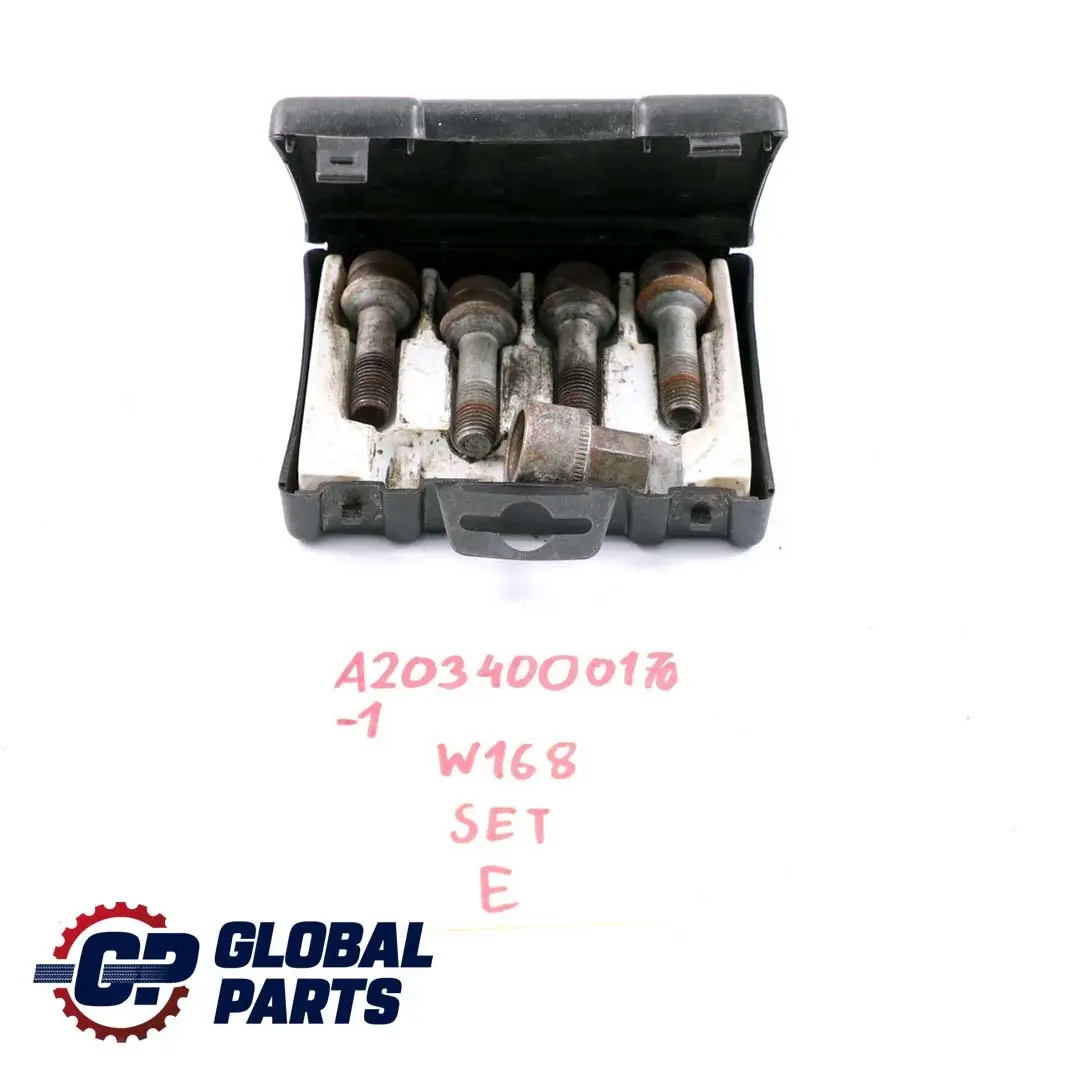 Tornillos De rueda Juego delantero trasero para Mercedes CLK W168 C209 1 con número de pieza A2034000170 Mercedes CLK W168 C209 1 Tornillos De rueda Juego delantero trasero - SKU A2034000170-1 - Número de pieza A2034000170
