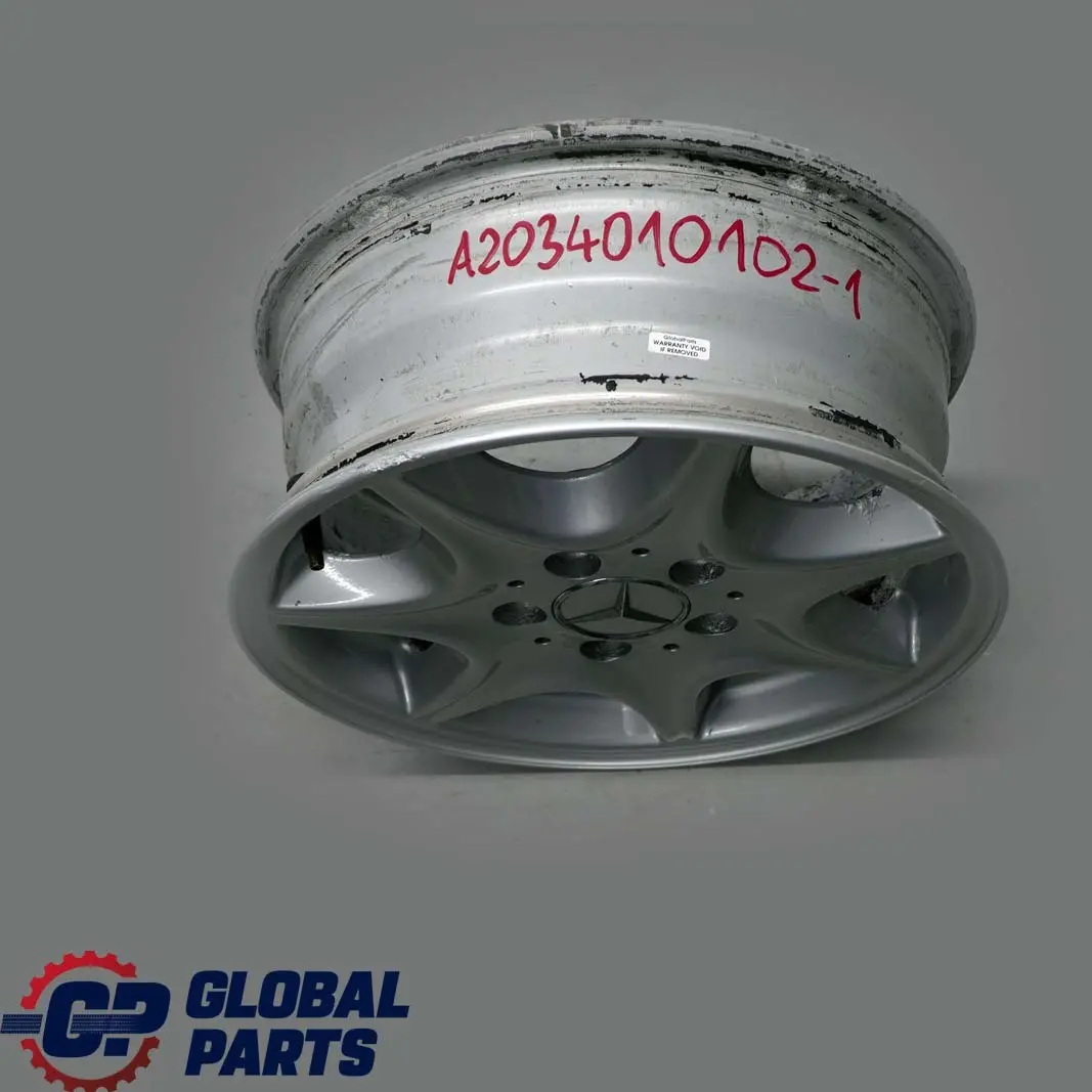 Mercedes-Benz C-Klasse W203 Silber Alufelge Alu Felge 15" ET:31 6J für mit Teilenummer A2034010102 Mercedes-Benz C-Klasse W203 Silber Alufelge Alu Felge 15" ET:31 6J - SKU A2034010102-1 - Teilenummer A2034010102