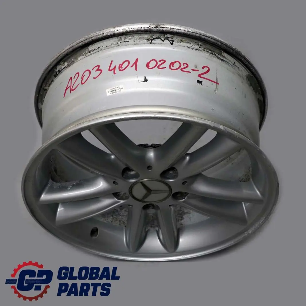  Mercedes-Benz C-Class W203 Silver Alloy Wheel Rim 16" 7J ET:37 - SKU A2034010202-2 - Part number A2034010202