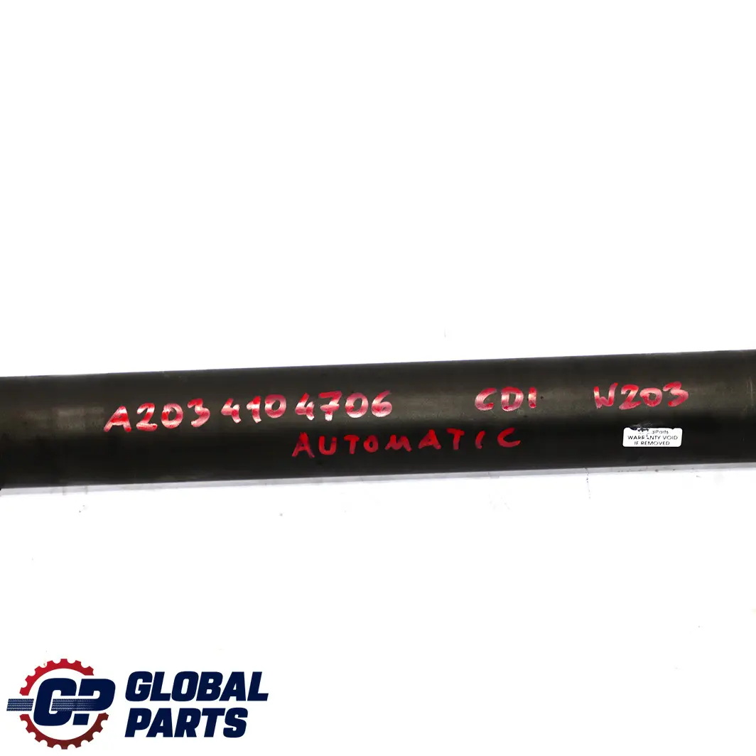 Mercedes-Benz C W203 C 200 220 CDI Drive Shaft Propshaft Automatic to with Part number A2034104706 Mercedes-Benz C W203 C 200 220 CDI Drive Shaft Propshaft Automatic - SKU A2034104706 - Part number A2034104706