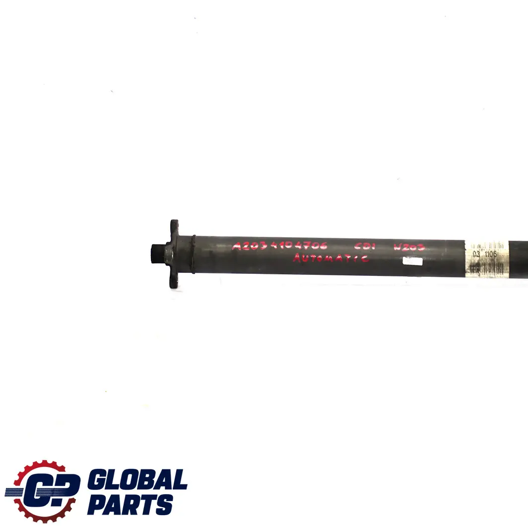 Mercedes-Benz C W203 C 200 220 CDI Drive Shaft Propshaft Automatic to with Part number A2034104706 Mercedes-Benz C W203 C 200 220 CDI Drive Shaft Propshaft Automatic - SKU A2034104706 - Part number A2034104706
