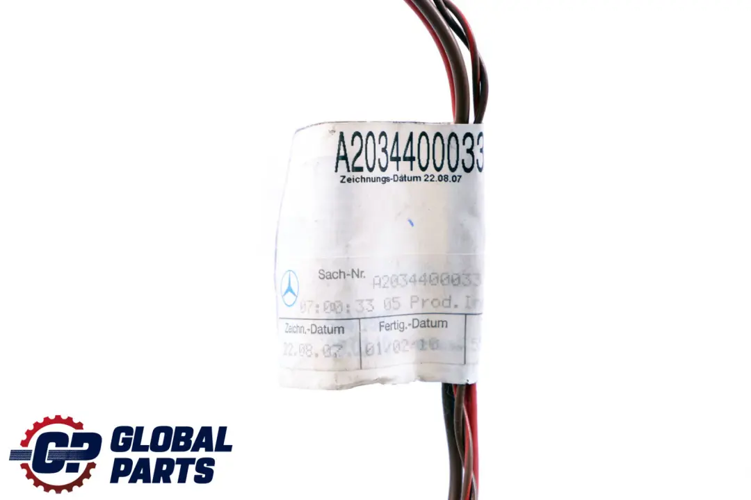 Cableado Cable Puerta Delantera Izquierda Derecha para Mercedes CL203 con número de pieza A2034400033 Mercedes CL203 Cableado Cable Puerta Delantera Izquierda Derecha - SKU A2034400033 - Número de pieza A2034400033