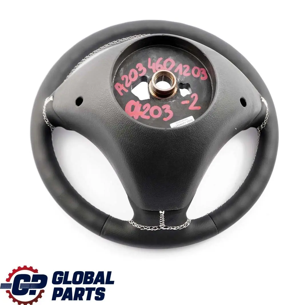 Mercedes-Benz CLC CL203 NEW Black Leather Steering Wheel with White Threads to with Part number A2034601203 Mercedes-Benz CLC CL203 NEW Black Leather Steering Wheel with White Threads - SKU A2034601203-2 - Part number A2034601203