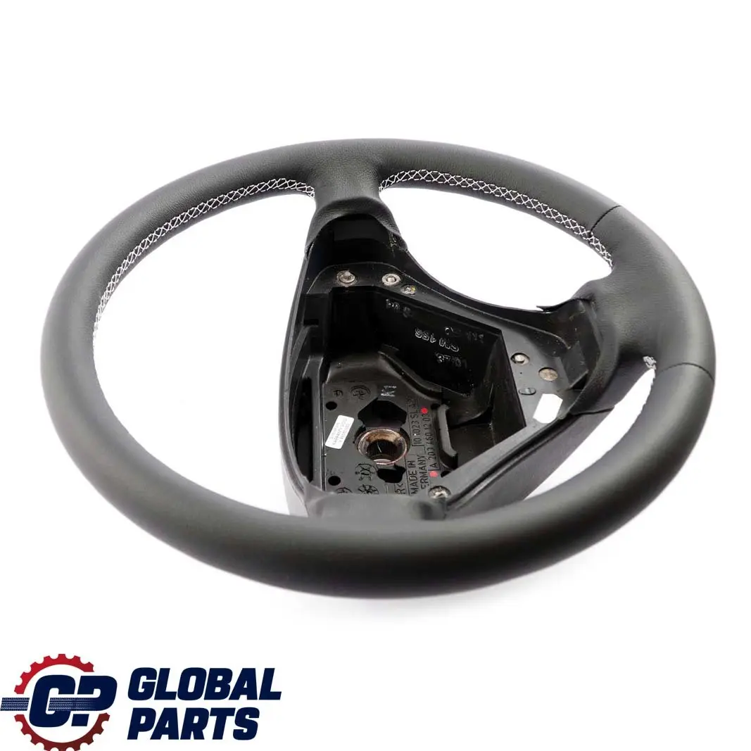  Mercedes-Benz CLC CL203 NEW Black Leather Steering Wheel with White Threads - SKU A2034601203-2 - Part number A2034601203