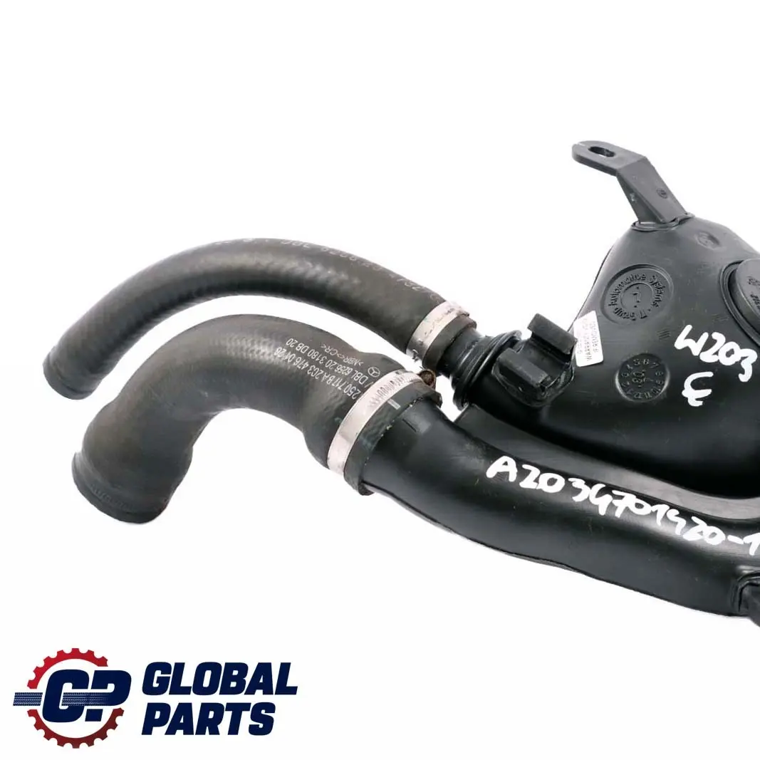 Mercedes-Benz CLK W203 C209 Remplissage Reservoir D'equilibrage Tuyau pour à propos du numéro de pièce A2034701420 Mercedes-Benz CLK W203 C209 Remplissage Reservoir D'equilibrage Tuyau - SKU A2034701420-1 - Numéro de pièce A2034701420