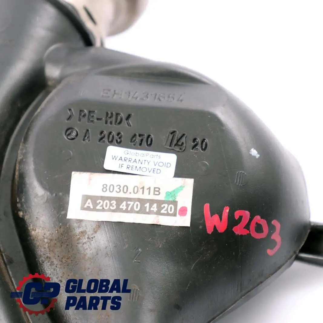 Cuello de llenado del depósito de combustible Manguera para Mercedes W203 con número de pieza A2034701420 Mercedes W203 Cuello de llenado del depósito de combustible Manguera - SKU A2034701420 - Número de pieza A2034701420