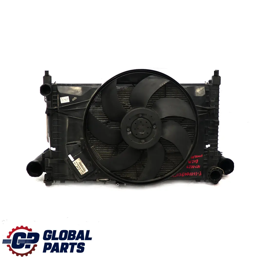Mercedes-Benz C W203 OM611 Diesel Engine Cooling Radiator Pack Fan to with Part number A2035000293 Mercedes-Benz C W203 OM611 Diesel Engine Cooling Radiator Pack Fan - SKU A2035000293-3 - Part number A2035000293