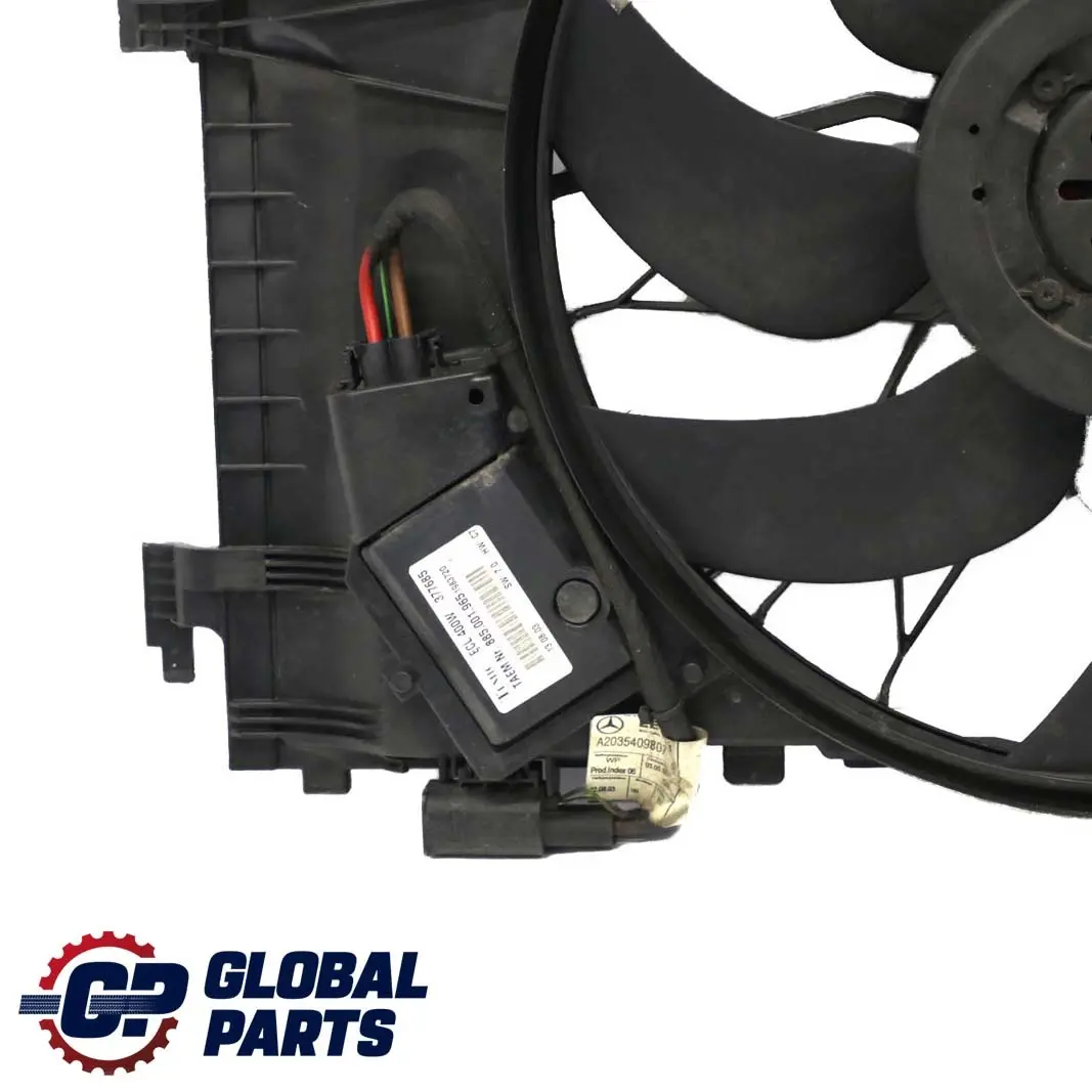 Cooling Radiator Mercedes W203 C209 Blower Fan Unit A2035000193 to Engine with Part number A2035000293 Engine Cooling Radiator Mercedes W203 C209 Blower Fan Unit A2035000193 - SKU A2035000293 - Part number A2035000293