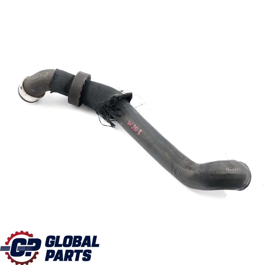 Mercedes-Benz C-Class W203 OM611 Radiator Expansion Tank Top Right Coolant Hose to with Part number A2035010382 Mercedes-Benz C-Class W203 OM611 Radiator Expansion Tank Top Right Coolant Hose - SKU A2035010382 - Part number A2035010382