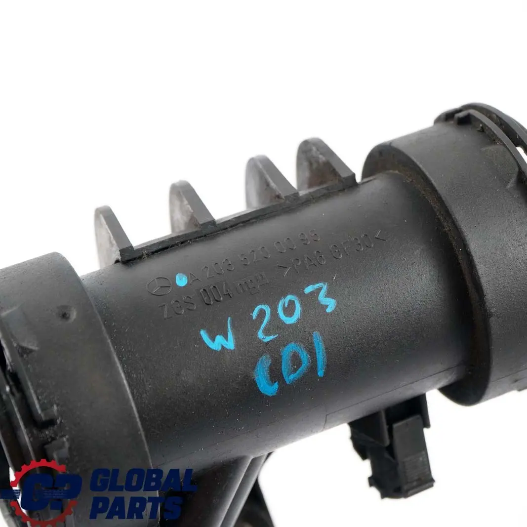 Clase W203 Diesel OM611 Flujo De Aire Tubo Medidor De Masa para Mercedes con número de pieza A2035200095 Mercedes Clase W203 Diesel OM611 Flujo De Aire Tubo Medidor De Masa - SKU A2035200095 - Número de pieza A2035200095