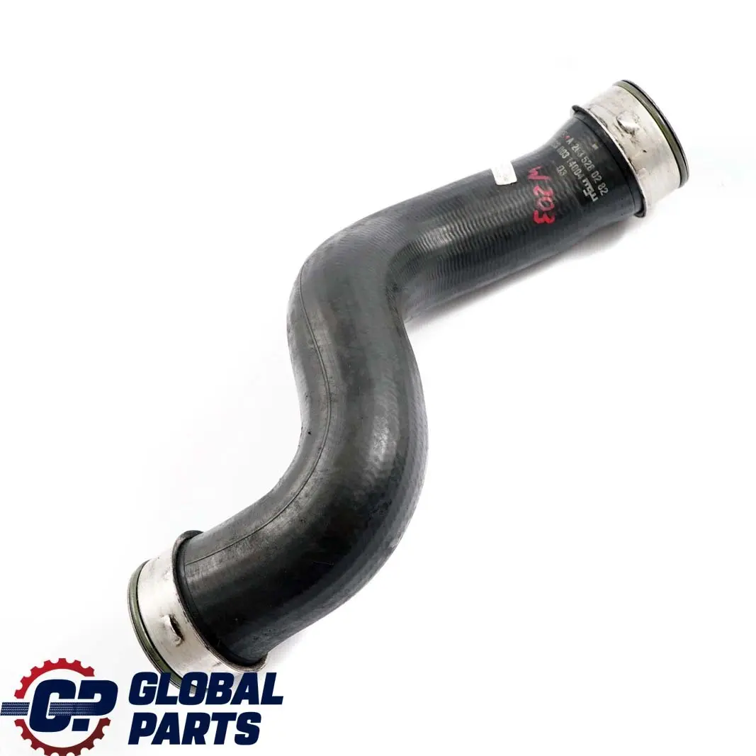  Mercedes-Benz C W203 OM611 Air Charge Intake Intercooler Right Hose - SKU A2035280282 - Part number A2035280282