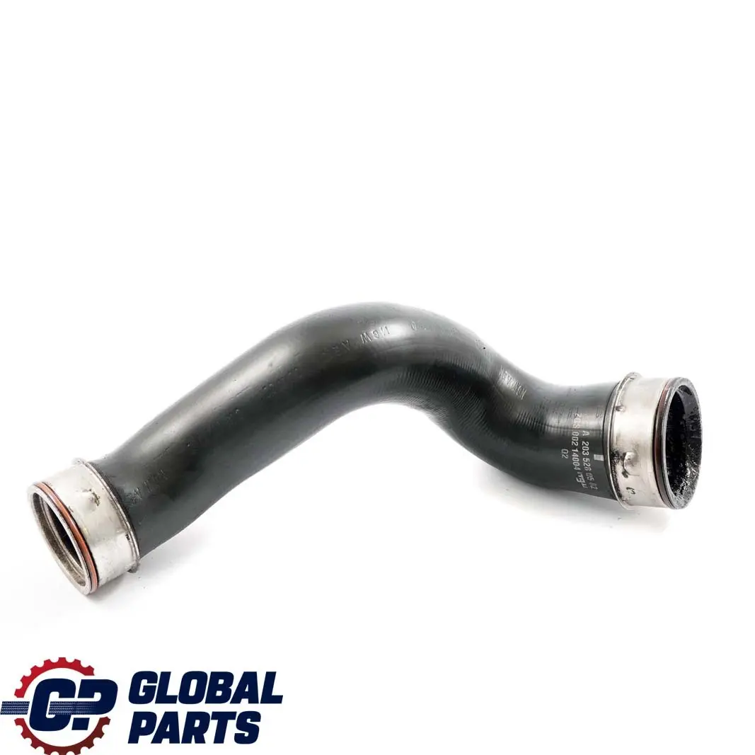 Rura wąż przewód intercoolera lewa do Mercedes C W203 o numerze A2035280582 Mercedes C W203 Rura wąż przewód intercoolera lewa - SKU A2035280582 - Numer Części A2035280582