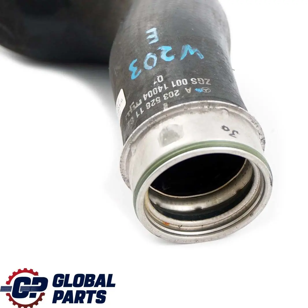  Mercedes-Benz W203 200 Kompressor Left Turbo Intercooler Hose Pipe - SKU A2035281182 - Part number A2035281182