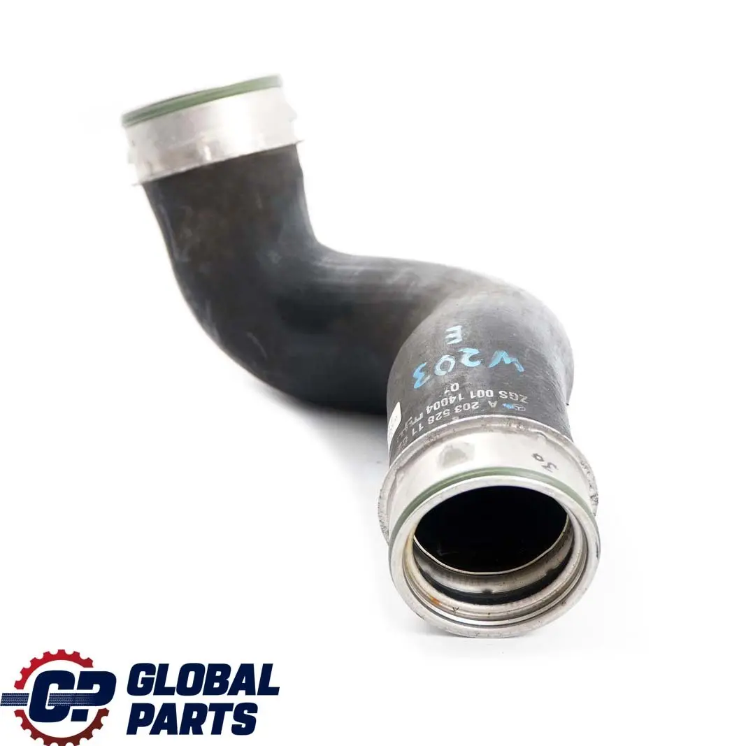  Mercedes-Benz W203 200 Kompressor Left Turbo Intercooler Hose Pipe - SKU A2035281182 - Part number A2035281182