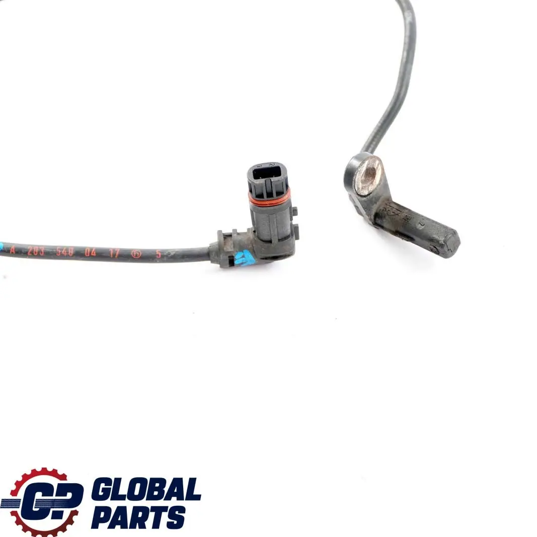 Front ABS Wheel Speed Sensor to Mercedes CLK W203 C209 with Part number A2035400417 Mercedes CLK W203 C209 Front ABS Wheel Speed Sensor - SKU A2035400417 - Part number A2035400417