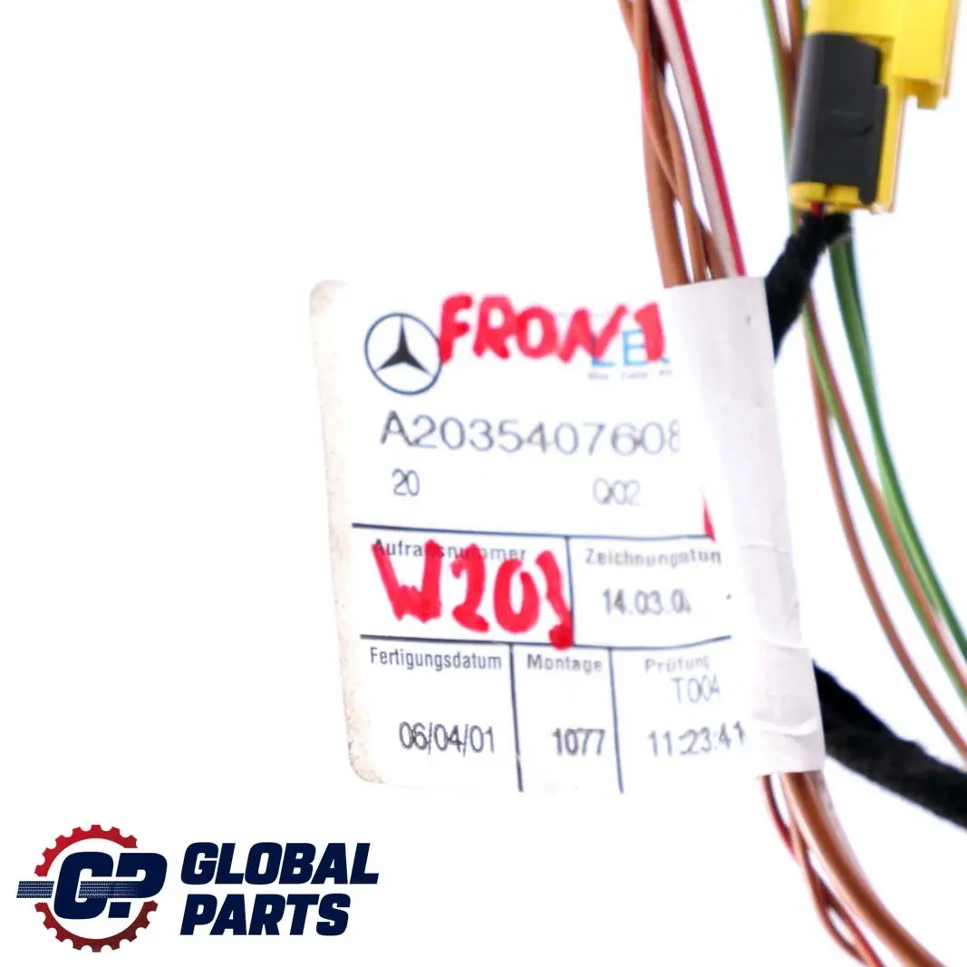  Mercedes-Benz C W203 Front Left Right Door Wiring Loom Harness - SKU A2035407608 - Part number A2035407608