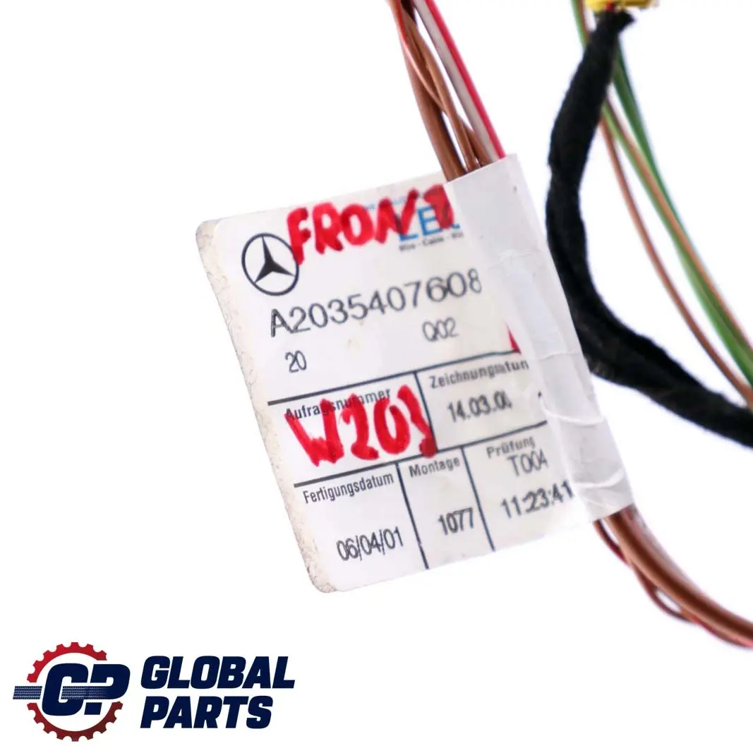  Mercedes-Benz C W203 Front Left Right Door Wiring Loom Harness - SKU A2035407608 - Part number A2035407608