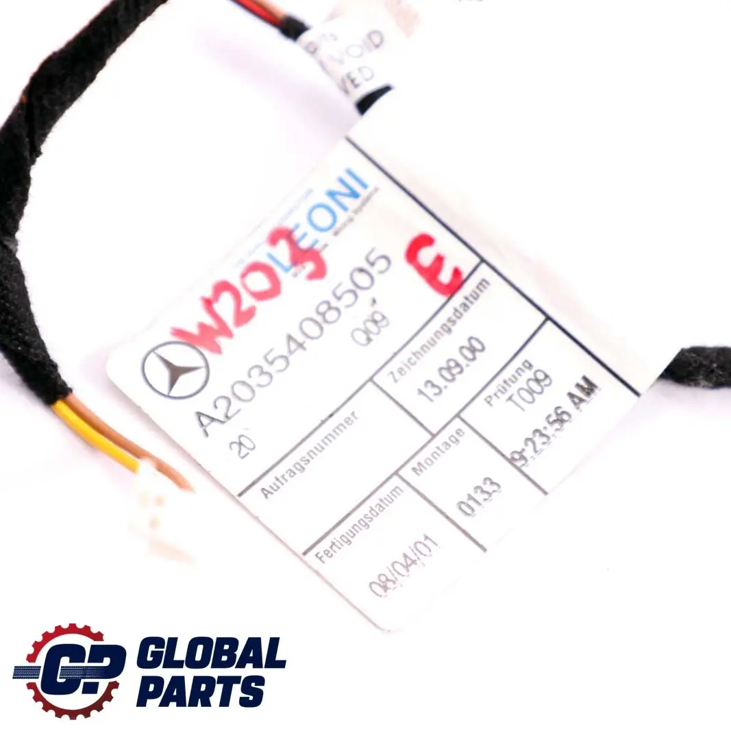 Mercedes-Benz C W203 Rear Tailgate Boot Lid Wiring Harness Loom to with Part number A2035408505 Mercedes-Benz C W203 Rear Tailgate Boot Lid Wiring Harness Loom - SKU A2035408505 - Part number A2035408505