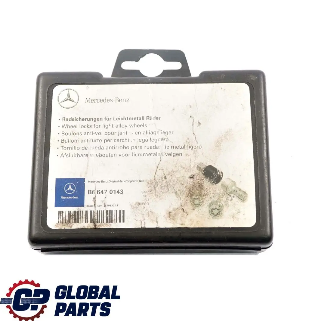 Mercedes-Benz C CLK Class W203 C209 Wheel Bolts Front Rear Set Box to with Part number A2035800010 Mercedes-Benz C CLK Class W203 C209 Wheel Bolts Front Rear Set Box - SKU A2035800010-1 - Part number A2035800010