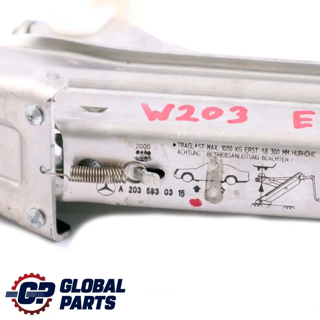 Mercedes-Benz C-Class W203 Car Lifting Jack Tool Emergency Wheel to with Part number A2035830315 Mercedes-Benz C-Class W203 Car Lifting Jack Tool Emergency Wheel - SKU A2035830315 - Part number A2035830315