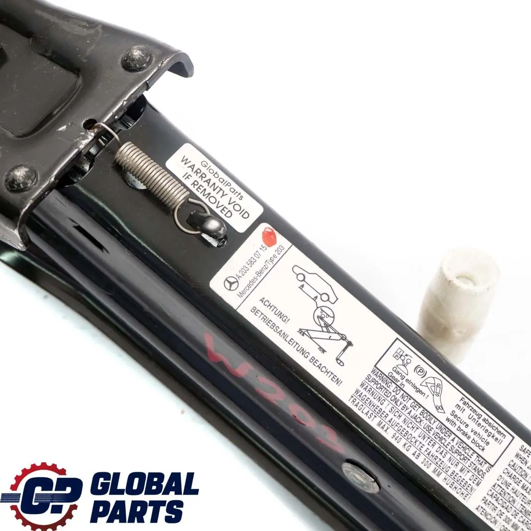Mercedes-Benz W203 auto sollevamento Jack strumento emergenza ruota per con numero di parte A2035830715 Mercedes-Benz W203 auto sollevamento Jack strumento emergenza ruota - SKU A2035830715 - Numero di parte A2035830715